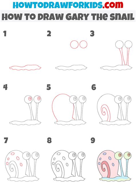 how to draw gary the snail|How To Draw Gary the Snail .
